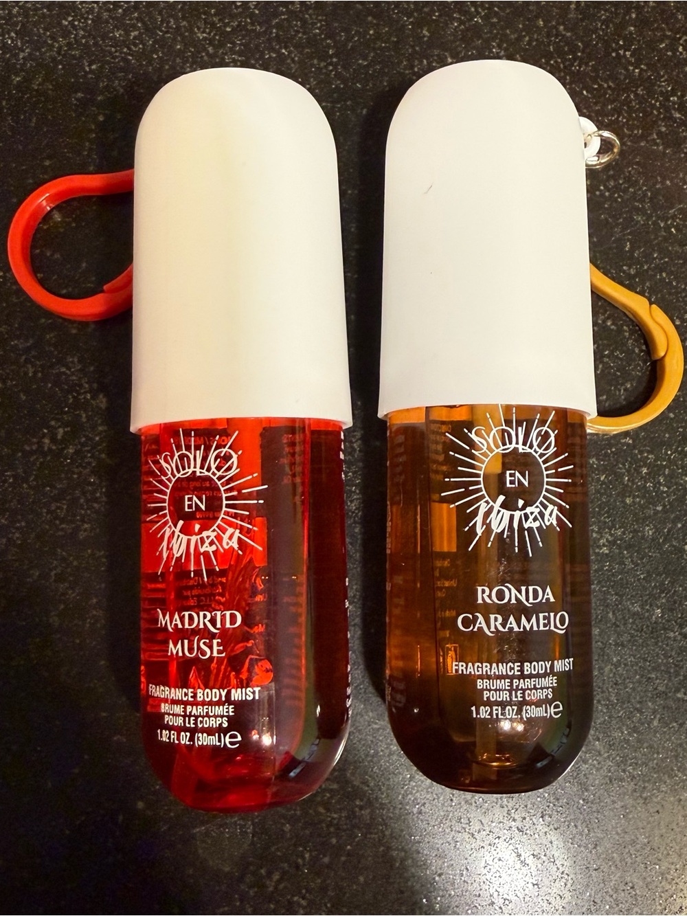 Fragrance Body Mist - Madrid Muse (Red) & Ronda Caramelo (Amber)